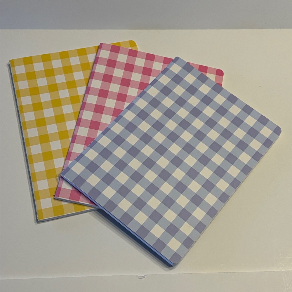 Draper James Gingham Journal Set of 3 - Picture 7 of 11